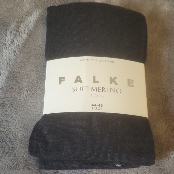 Falke Accessories - Falke Softmerino Wool-Blend Tights in Charcoal